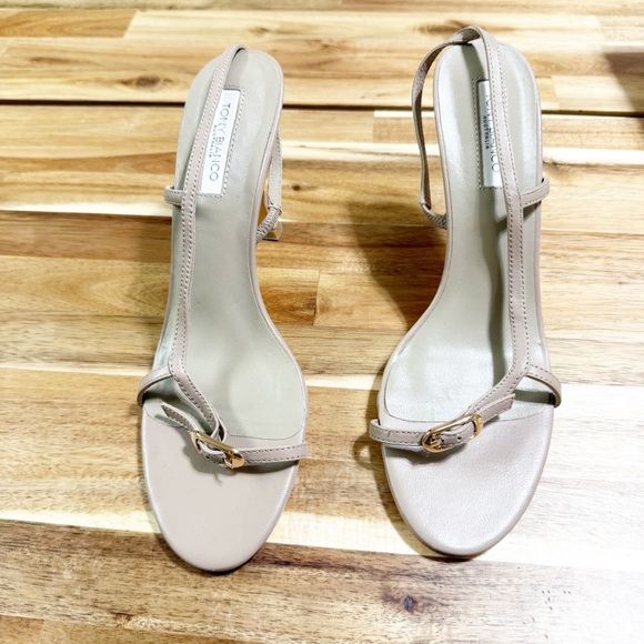 Tony Bianco Lush Gold Buckle Strappy Heeled Sandal in Bisque Revolve size 8.5 - Picture 8 of 13